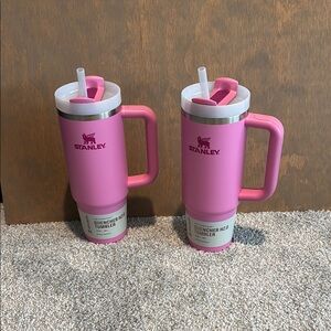 Stanley Pink Quencher H2.0 Tumblers with Handles